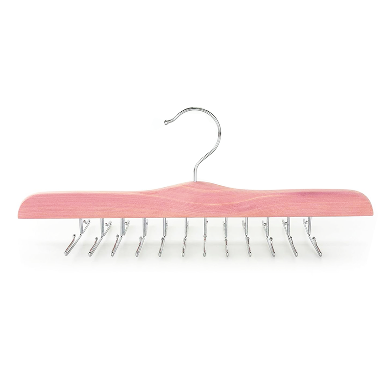 High Grade American Red Cedar Tie Racks 24 Organizer Hangers Space Saving Closet Holder for Bra Tank Top Camisole
